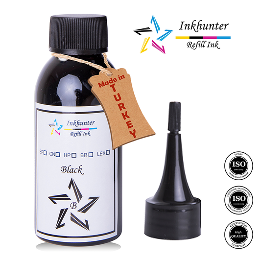 inkhunter 1x100ml Refill Ink Compatible for Brother BT6000 Black DCP-T300, DCP-T500W, DCP-T700W, MFC-T800W Printers